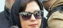 حضور لعیا زنگنه در مراسم تشییع حسن جوهرچی